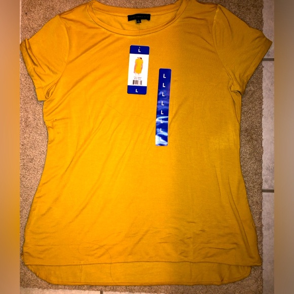 Joan Vass NY Women’s Soft Touch Tunic Blouse Short Sleeve Shirt Large, Bosc Pear - Picture 5 of 5